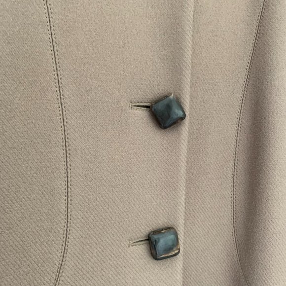 SALVATORE FERRAGAMO OATMEAL COAT SIZE 46 (XL) - Picture 7 of 11